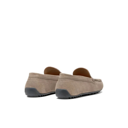 Istria Men's Loafer Dove Grey Suede Slip On for Metropolitan Look Comfortable and Breathable 43 Men's Shoe Elegant and Practical Design U653KC.00022.C1018 - Geox - Image 8