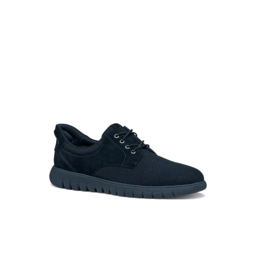 Flextride F Plus Men's Urban Shoe Navy 45, Featuring Hands Free Fit, Mesh and Suede Construction, Offering Flexibility and Elasticity, Perfect for Everyday Wear and Modern Style - Geox - Image 3