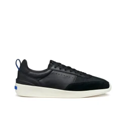GXRN 02 Men's Running Sneakers Black 40 Blue Touch Collection Breathable Comfort Soft Nappa Leather Mesh Retro 1970s Inspired Contemporary Design ItemCode U655JA 08514 C9999