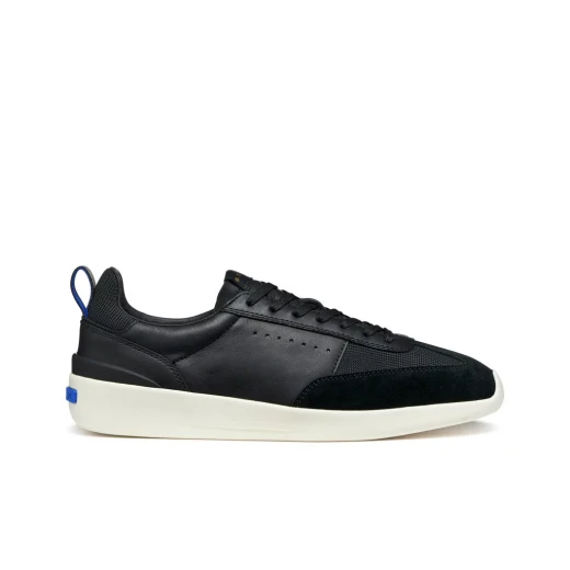 GXRN 02 Men's Running Sneakers Black 40 Blue Touch Collection Breathable Comfort Soft Nappa Leather Mesh Retro 1970s Inspired Contemporary Design ItemCode U655JA 08514 C9999 - Geox - Image 2