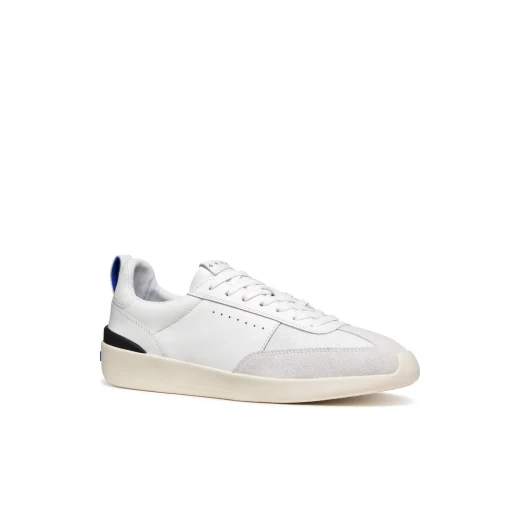GXRN 02 Men's Low Top Running Sneakers White 45. Breathable Nappa Leather and Mesh Construction, Retro 1970s Inspired Design, Comfortable for Everyday Wear U655JA.0T514.C1000 - Image 3