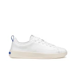 GXCP Blue Touch Men's Nappa Leather Sneakers Size 44 in White: Super Breathable and Comfortable Design with Sporty Inspiration and Contemporary Look, Item U655KA.000T5.C1000