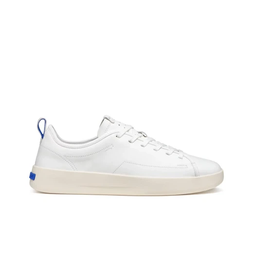 GXCP 01 Men's White Nappa Leather Sneakers Breathable Comfort Stylish Design Blue Touch Collection Size 45 Contemporary Look Sporty Inspiration ITEMCODE U655KA 000T5 C1000 - Image 2