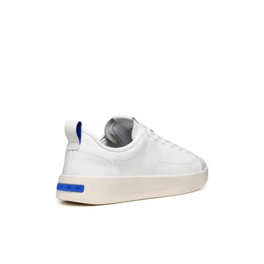 GXCP 01 Men's White Nappa Leather Sneakers Breathable Comfort Stylish Design Blue Touch Collection Size 45 Contemporary Look Sporty Inspiration ITEMCODE U655KA 000T5 C1000 - Image 4