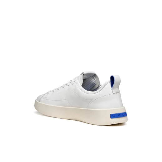 GXCP 01 Men's White Nappa Leather Sneakers Breathable Comfort Stylish Design Blue Touch Collection Size 45 Contemporary Look Sporty Inspiration ITEMCODE U655KA 000T5 C1000 - Image 5