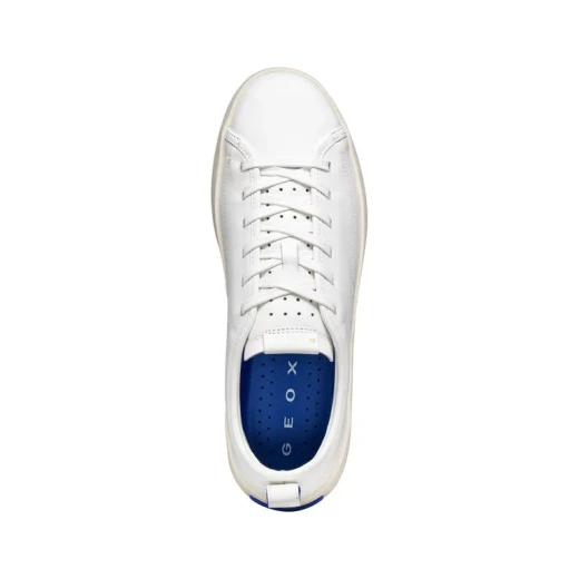 GXCP-01 Men's White Nappa Leather Sneakers Size 40: Breathable & Comfortable Blue Touch Collection Sporty Design with Contemporary Look, ITEMCODE: U655KA.000T5.C1000 - Geox - Image 6