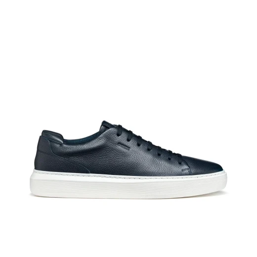 Deiven Men's Sneakers Navy Printed Leather Lightweight City Shoes Size 44 - Image 2