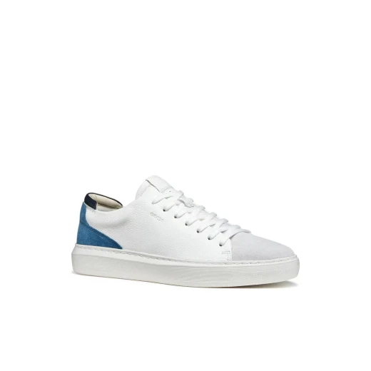 Deiven Men's Sneakers White Leather and Suede Lightweight Modern Style for City Life Comfortable and Easy to Match Sneaker Size 42 ITEMCODE U655WA 04722 C0006 - Deiven - Image 3