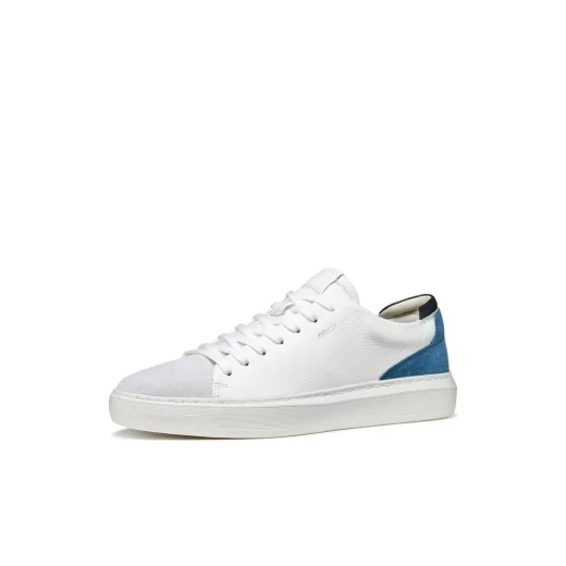 Deiven Men's Sneakers White Leather and Suede Lightweight Modern Style for City Life Comfortable and Easy to Match Sneaker Size 42 ITEMCODE U655WA 04722 C0006 - Deiven - Image 4