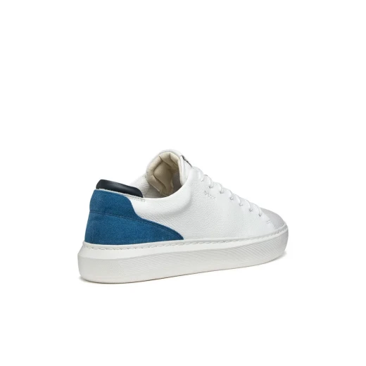 Deiven Men's Sneakers White Leather and Suede Lightweight City Shoes Size 40 - Geox - Image 5