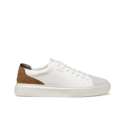 Deiven Men's Sneakers White Leather Suede Lightweight City Shoes Size 40
