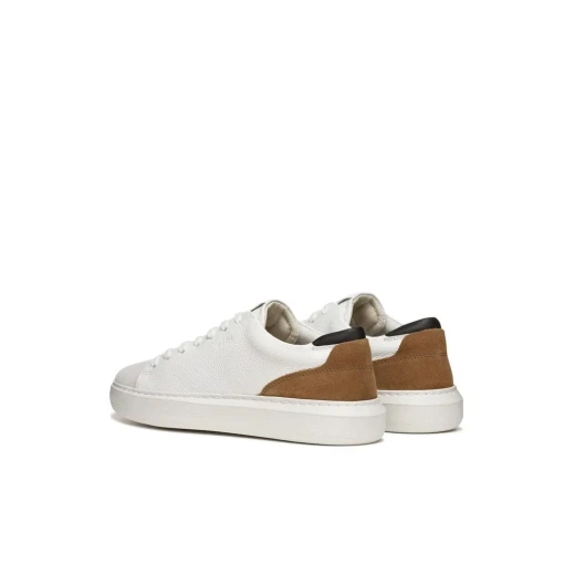 Deiven Men's Sneakers White Leather Suede Lightweight City Shoes Size 40 - Geox - Image 8