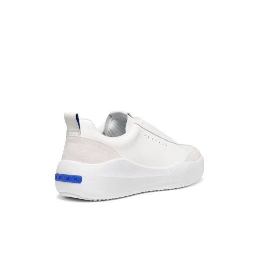 GXCP-02 Men's Sneaker in White, Breathable Nappa Leather & Suede Urban Design with Sporty Feel, Available in Size 43. From the Blue Touch Collection. Item Code: U656JA.0T522.C1352 - Geox - Image 4