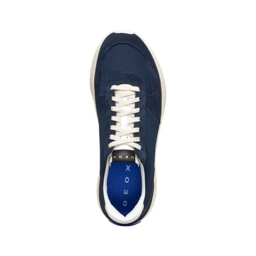Blue Touch GXRN 01 Men's Sneakers Navy Suede & Mesh 42 Comfortable Breathable High Sole Urban Design Perfect For Dynamic Modern Looks U656KA 02214 C4002 - Geox - Image 6