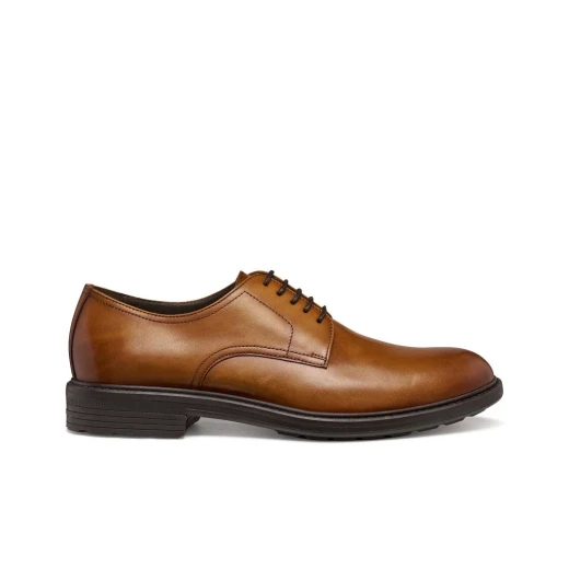Geox Walk Pleasure B Men's Leather Cognac Shoes Size 40 Breathable Comfort - Geox - Image 2