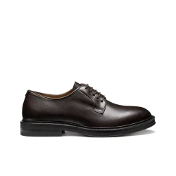 Capitale Men's Lace Up Shoes Coffee Brown Leather Size 40 Blue Touch Collection Breathable Formal Wear Italian Design Comfortable Stylish