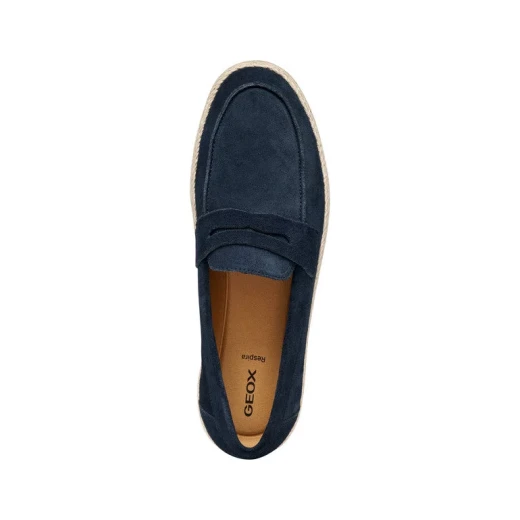 Pantelleria Men's Suede Espadrille Moccasins Navy Blue Size 46 - Image 10