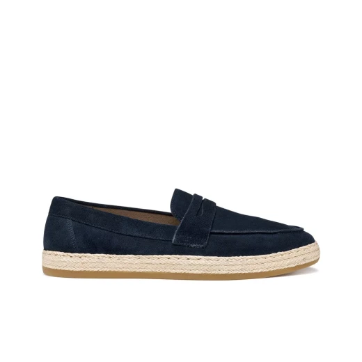 Pantelleria Men's Suede Espadrille Moccasins Navy Blue Size 40 - Geox - Image 3