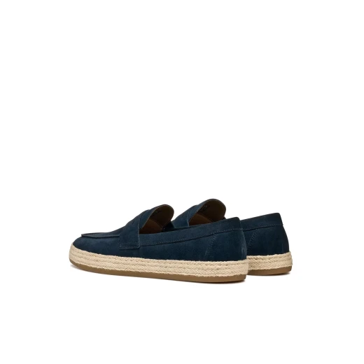 Pantelleria Men's Suede Espadrille Moccasins Navy Blue Size 42 - Image 7