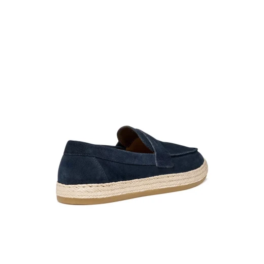 Pantelleria Men's Suede Espadrille Moccasins Navy Blue Size 43 - Image 8