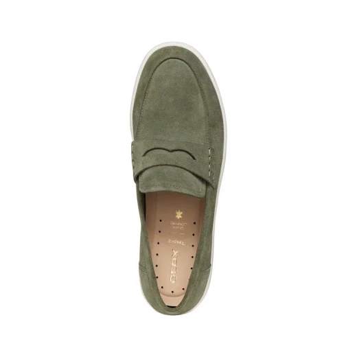 Geox Spherica Ecub 1 B Men's Loafer Musk Suede Leather Urban Style Breathable Cushioned Comfort Slip On Shoes Size 41 Perfect For Casual And Semi Formal Outfits - Image 6