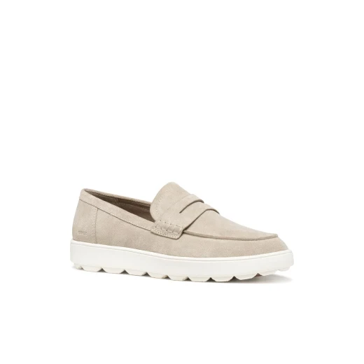 Geox Spherica Ecub-1 B Men's Loafer Sand Suede Breathable Cushioned Urban Style Slip On Shoe Size 43. Ideal for Casual Semi Formal Wear, U65EKB.00022.C5004 - Image 3