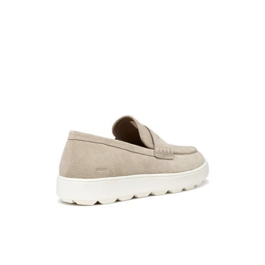 Geox Spherica Ecub 1 B Men's Loafer Sand Suede Breathable Cushioned Urban Style Slip On Shoe Size 40 Casual Semi Formal Footwear Comfort Stylish Men's Shoes - Image 4