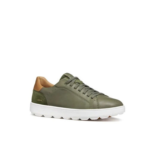 Geox Spherica Ecub-1 B Men's Sneaker in Musk Nappa Leather and Suede. Active-Chic Design for City Wear. Size 41. Enhanced Cushioning, Comfort and Breathability. U65EKD.08522.C3704 - Geox - Image 3