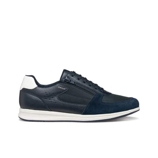 Avery Men's Sneakers Navy Blue Side Zip Design with Tumbled Leather Effect Material Size 40 Sporty and Modern Style Perfect for Everyday City Wear U65H5A.0BU11.C4002 Avery Men's Sneakers Navy Blue Side Zip Design with Tumbled Leather Effect Material Size 40 Sporty and Modern Style Perfect for Everyday City Wear U65H5A.0BU11.C4002