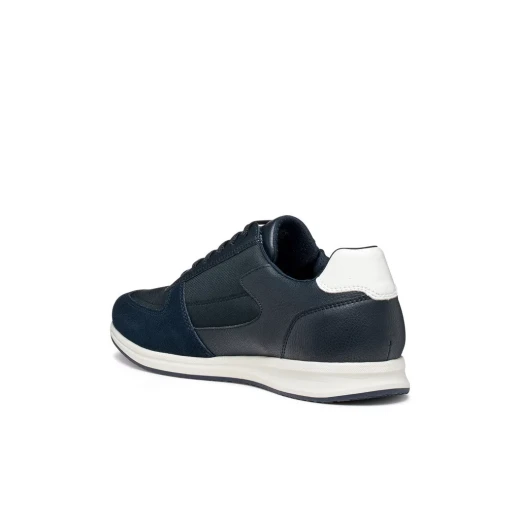 Avery Men's Sneakers Navy Blue Side Zip 44 City Style Sporty Design Tumbled Leather Effect Fabric Modern Dynamic Perfect for Everyday Outfits U65H5A.0BU11.C4002 - Geox - Image 6