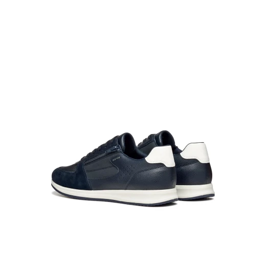 Avery Men's Sneakers Navy Blue Side Zip Design with Tumbled Leather Effect Material Size 40 Sporty and Modern Style Perfect for Everyday City Wear U65H5A.0BU11.C4002 - Geox - Image 8