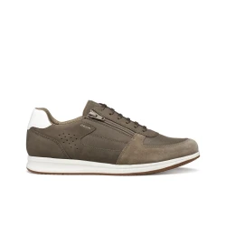 Avery Men's Sneakers Grey Nubuck Effect Fabric Side Zip Casual Sporty Style Size 41 U65H5A.0EK11.C1018 Modern Dynamic Design for Everyday Wear Comfortable Fit