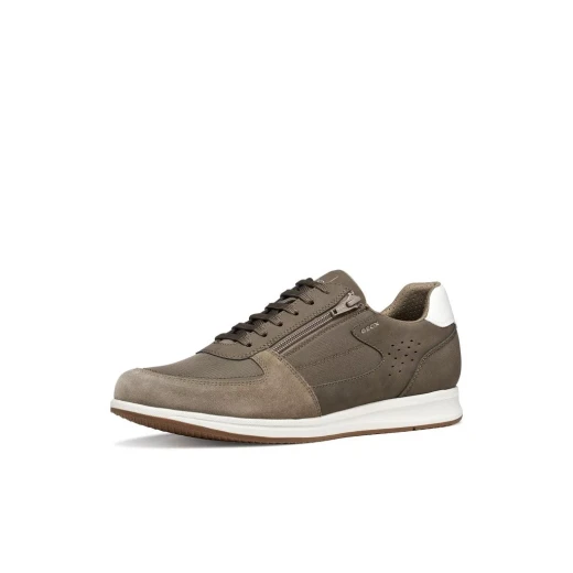 Avery Men's Sneakers Grey Nubuck Effect Fabric Side Zip Casual Sporty Style Size 43 Modern Dynamic Design Urban Footwear Comfortable Lightweight Everyday Wear - Geox - Image 4