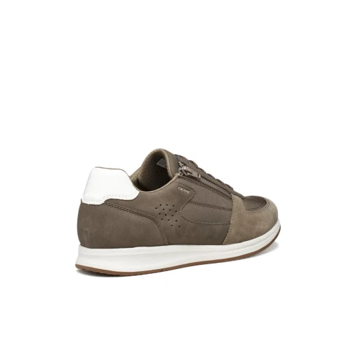 Avery Men's Sneakers Grey Nubuck Effect Fabric Side Zip Casual Sporty Style Size 41 U65H5A.0EK11.C1018 Modern Dynamic Design for Everyday Wear Comfortable Fit - Geox - Image 5