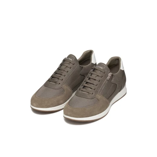 Avery Men's Sneaker with Practical Side Zip in Grey, Sporty Nubuck-Effect Material, Modern Dynamic Style, Perfect for City Life, Size 44, ITEMCODE: U65H5A.0EK11.C1018 - Geox - Image 7