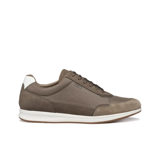 Avery Men's Sneakers Grey Nubuck Effect Fabric Contemporary Design Casual Shoes Size 40 Everyday Wear Stylish Comfortable Lightweight Perfect for Outfits U65H5B.0EK11.C1018 - Geox - Image 2