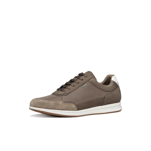 Avery Men's Sneakers Grey Nubuck Effect Fabric Casual Shoes Size 44 Contemporary Design Everyday Wear Stylish Footwear Modern Comfort U65H5B.0EK11.C1018 - Geox - Image 4