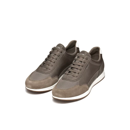 Avery Men's Sneakers Grey Nubuck Effect Fabric Contemporary Design Casual Shoes Size 40 Everyday Wear Stylish Comfortable Lightweight Perfect for Outfits U65H5B.0EK11.C1018 - Geox - Image 7