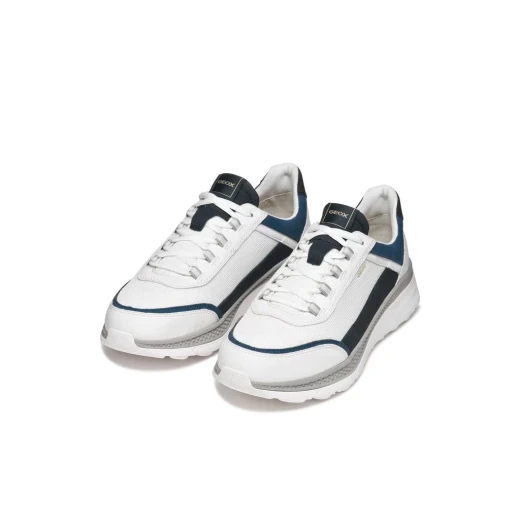 Geox Spherica Actif X1 Men's Sneakers White Mesh and Leather Breathable Running Shoes Enhanced Rebound Effect Size 42 - Geox - Image 7