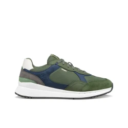 BRANTHON Man Musk Sneakers 40, Nubuck Effect Fabric and Running Inspired Design, Metropolitan Style, Cushioned Comfort for Men