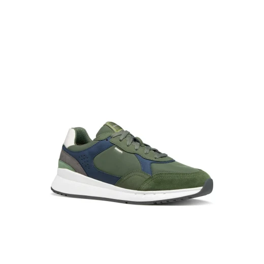 BRANTHON Men's Metropolitan Running Inspired Sneakers Musk 42 Featuring Nubuck Effect Material and Fabric for Optimal Comfort and High Cushioning U65LCB.0EK11.CB34K - Geox - Image 3