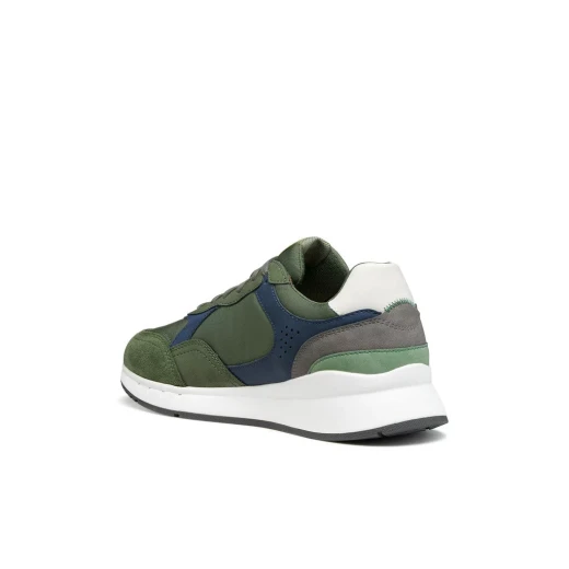BRANTHON Men's Metropolitan Running Inspired Sneakers Musk 42 Featuring Nubuck Effect Material and Fabric for Optimal Comfort and High Cushioning U65LCB.0EK11.CB34K - Geox - Image 6