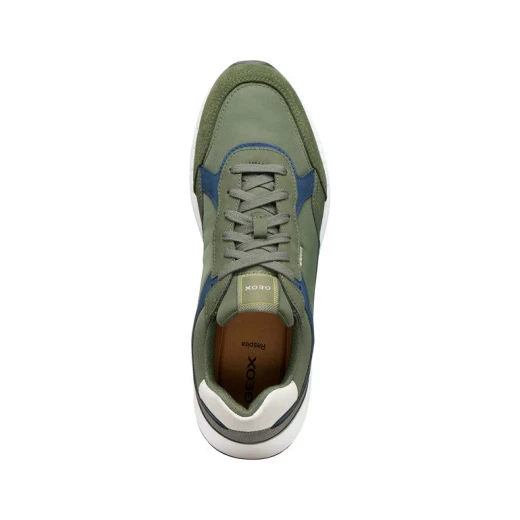 BRANTHON Man Musk Sneakers 40, Nubuck Effect Fabric and Running Inspired Design, Metropolitan Style, Cushioned Comfort for Men - Geox - Image 7