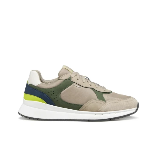 Branthon Men's Musk Sneakers with Nubuck Effect Fabric for Optimal Comfort and Cushioning, Metropolitan Style, Size 44, U65LCB.0EK11.CB35Z - Geox - Image 2