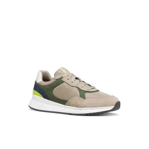 Branthon Men's Musk Sneakers with Nubuck Effect Fabric for Optimal Comfort and Cushioning, Metropolitan Style, Size 44, U65LCB.0EK11.CB35Z - Geox - Image 3
