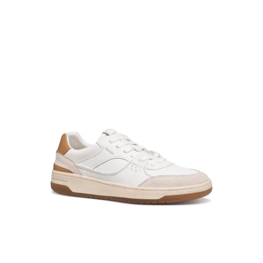 Sedral Court Men's Sneaker White 40 Urban Style Coated Leather Suede Sports Inspired Design Everyday Comfort U65M5B.09B22.C1451 Modern Fashion Footwear - Geox - Image 3