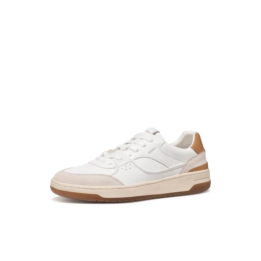 Sedral Court Men's Sneaker White 40 Urban Style Coated Leather Suede Sports Inspired Design Everyday Comfort U65M5B.09B22.C1451 Modern Fashion Footwear - Geox - Image 4