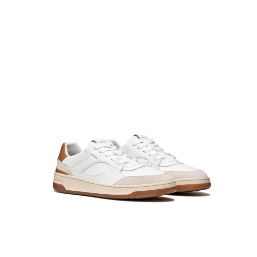 Sedral Court Men's Sneaker White 40 Urban Style Coated Leather Suede Sports Inspired Design Everyday Comfort U65M5B.09B22.C1451 Modern Fashion Footwear - Geox - Image 7