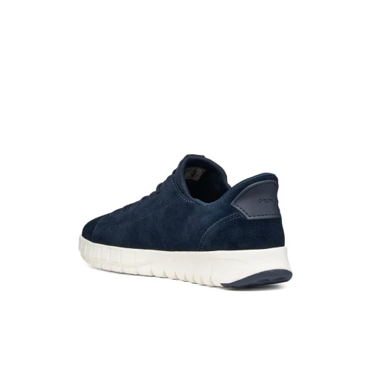 Flextride Plus Men's Navy Suede Sneakers: Effortless Comfort & Modern Style. Easy Slip On Design, Perfect for Everyday Wear. Size 40 - Geox - Image 6
