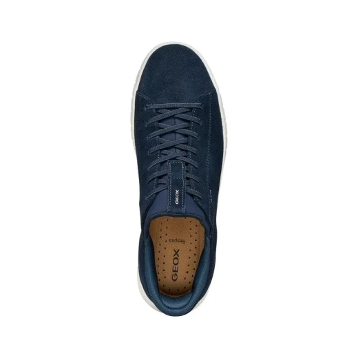 Flextride Plus Men's Sneaker Navy Blue Urban Style Soft Suede Easy Slip On Design Size 45 Modern Athletic Footwear Comfortable Lightweight Walking Shoe - Geox - Image 9